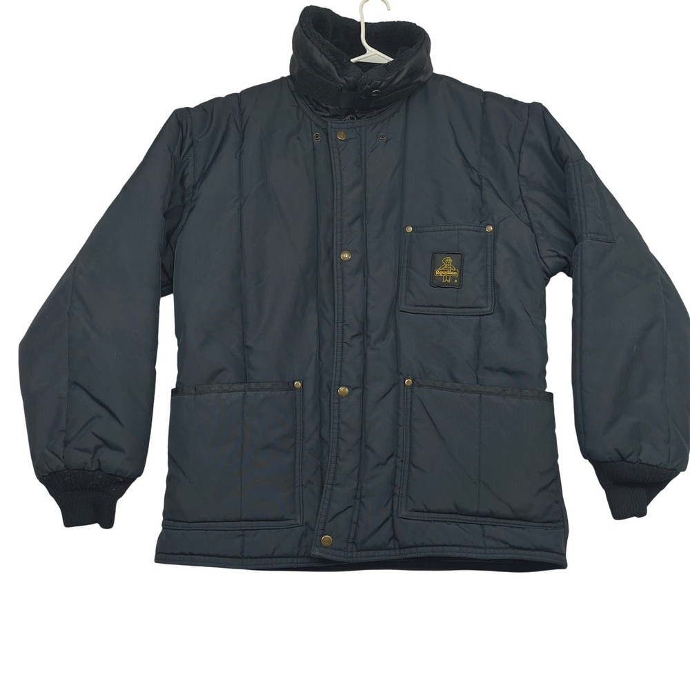 RefrigiWear‎ Mens Insulated Quilted Workwear Jacket Navy Blue Large Industrial